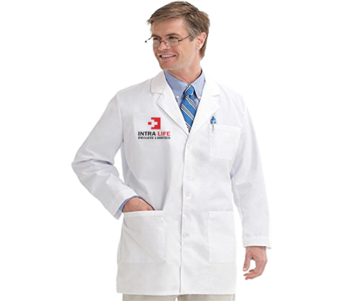 079-INTRA LIFE LAB COAT  ( M ) SIZE